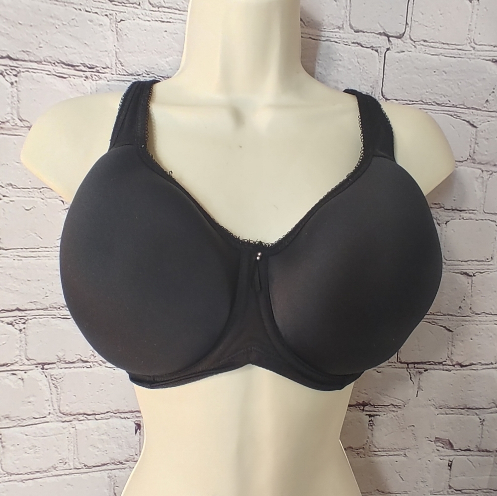 Wacoal Full Figure Basic Beauty Underwire Black Bra 34G